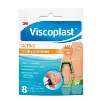 Plasters VISCOPLAST Active, foam, 2 sizes, 8 pcs, envelope