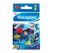 Plastry dziecięce VISCOPLAST Cool, 2 rozmiary, 20 szt., pudełko, Plastry, apteczki, Artykuły higieniczne i dozowniki