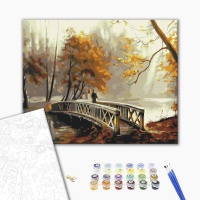 Malowanie po numerach BRUSHME, 40x50 cm, jesienna mgła, 1 szt., w pudełku, Produkty kreatywne, Artykuły szkolne