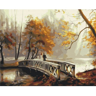 Malowanie po numerach BRUSHME, 40x50 cm, jesienna mgła, 1 szt., w pudełku, Produkty kreatywne, Artykuły szkolne