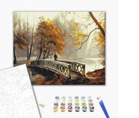 Paint by numbers BRUSHME, 40x50 cm, autumn fog, 1 pc, in a box