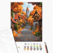Paint by numbers BRUSHME, 40x50 cm, october township, 1 pc, in a box