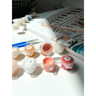 Malowanie po numerach BRUSHME, 40x50 cm, październikowe miasteczko, 1 szt., w pudełku, Produkty kreatywne, Artykuły szkolne