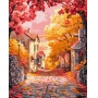 Malowanie po numerach BRUSHME, 40x50 cm, jesienny zachód słońca, 1 szt., w pudełku, Produkty kreatywne, Artykuły szkolne