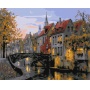 Paint by numbers BRUSHME, 40x50 cm, twilight in the city, 1 pc, in a box