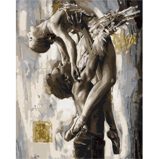 Malowanie po numerach BRUSHME, 40x50 cm, elegancki taniec, 1 szt., w pudełku, Produkty kreatywne, Artykuły szkolne