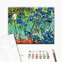 Malowanie po numerach BRUSHME, 40x50 cm, Irysy Van Gogh, 1 szt., w pudełku, Produkty kreatywne, Artykuły szkolne