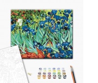 Malowanie po numerach BRUSHME, 40x50 cm, Irysy Van Gogh, 1 szt., w pudełku, Produkty kreatywne, Artykuły szkolne