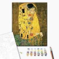 Malowanie po numerach BRUSHME, 40x50 cm, Pocałunek Gustav Klimt, 1 szt., w pudełku, Produkty kreatywne, Artykuły szkolne