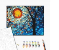 Malowanie po numerach BRUSHME, 40x50 cm, przestrzeń artysty, 1 szt., w pudełku, Produkty kreatywne, Artykuły szkolne