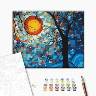 Malowanie po numerach BRUSHME, 40x50 cm, przestrzeń artysty, 1 szt., w pudełku, Produkty kreatywne, Artykuły szkolne