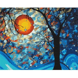 Malowanie po numerach BRUSHME, 40x50 cm, przestrzeń artysty, 1 szt., w pudełku, Produkty kreatywne, Artykuły szkolne