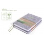 Notes ECONOVO, recycled, felt cover, ruled, 96 pages, 70gsm, grey