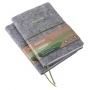 Notes ECONOVO, recycled, felt cover, ruled, 96 pages, 70gsm, grey