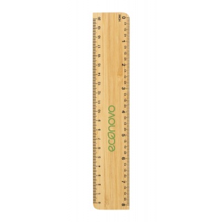 Linijka ECONOVO, 20cm, 100% z biodegradowalnego bambusa, naturalny, Linijki, ekierki, kątomierze, Artykuły szkolne