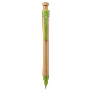 Długopis ECONOVO, obudowa 100% z biodegradowalnego bambusa, 1,0 mm, 2 szt., naturalny, Długopisy, Artykuły do pisania i korygowania