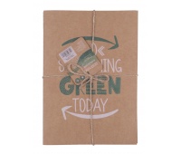 Zeszyt ECONOVO, z recyklingu, A5, 32 kart., 70gsm, naturalny, Zeszyty, Artykuły szkolne
