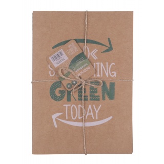 Zeszyt ECONOVO, z recyklingu, A5, 32 kart., 70gsm, naturalny, Zeszyty, Artykuły szkolne