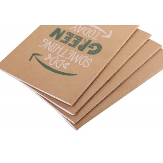 Zeszyt ECONOVO, z recyklingu, A5, 32 kart., 70gsm, naturalny, Zeszyty, Artykuły szkolne