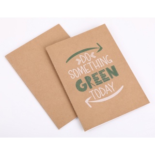 Zeszyt ECONOVO, z recyklingu, A5, 32 kart., 70gsm, naturalny, Zeszyty, Artykuły szkolne