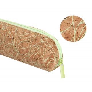 Pi&oacute;rnik kosmetyczka ECONOVO, korkowy, 20x5x6 cm, naturalny, Pi&oacute;rniki, Artykuły szkolne