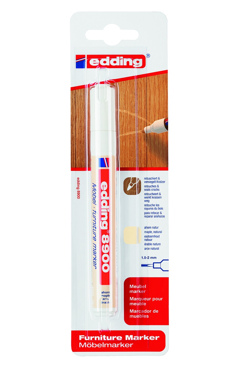 Marker do mebli e-8900 EDDING, 1,5-2 mm, blister, naturalny klon, Markery, Artykuły do pisania i korygowania
