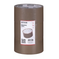 Taśma pakowa OFFICE PRODUCTS, 48mm x 50y, 36mic, 3szt., brązowa, Taśmy pakowe, Koperty i akcesoria do wysyłek