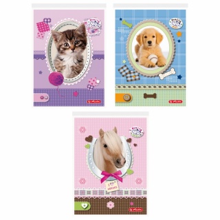 NOTES SZKOLNY A6 46k KR PRETTY PETS, Notesy szkolne, Zeszyty i bloki