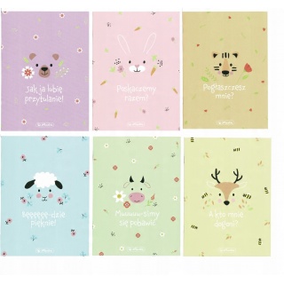 ZESZYT A5 16K.KRATKA PASTEL CUTE, Zeszyty, Zeszyty i bloki
