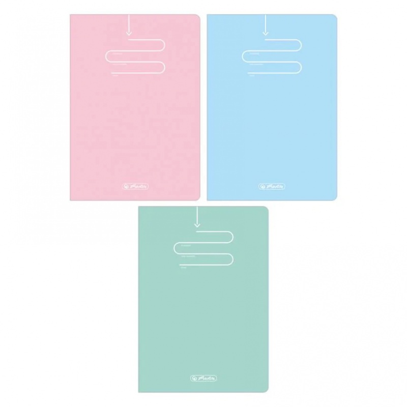 BRULION A5 96K.KRATKA PASTEL COLOR BLOCKING, Bruliony, Zeszyty i bloki