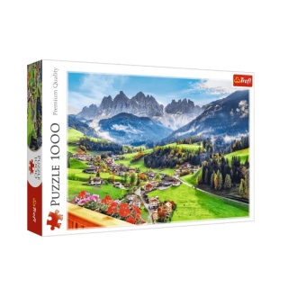Puzzle 1000 - St. Magdalena, Dolomity !!, 1000 elementów, Puzzle