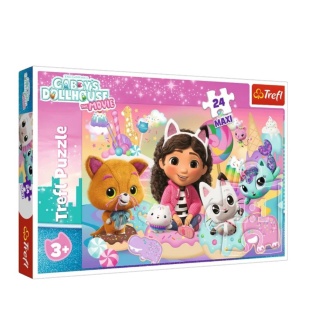 Puzzle 24 Maxi - Koci świat Gabby !!, Maxi, Puzzle