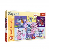 Puzzle 300 - Zakręcony Stitch !!, 300 elementów, Puzzle