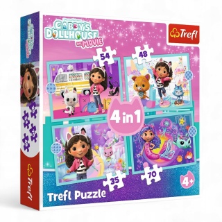 Puzzle 4w1 - Wielka przygoda Gabby !!, 4w1, Puzzle