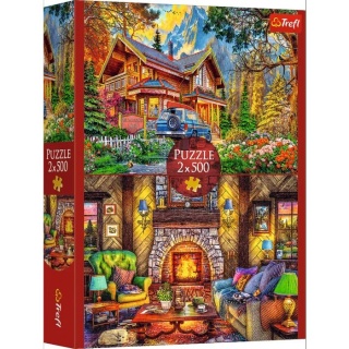 Puzzle 2x500 - Wycieczka w góry !!, 500 elementów, Puzzle
