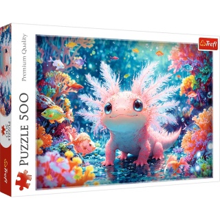 Puzzle 500 - Aksolotl !!, 500 element&oacute;w, Puzzle