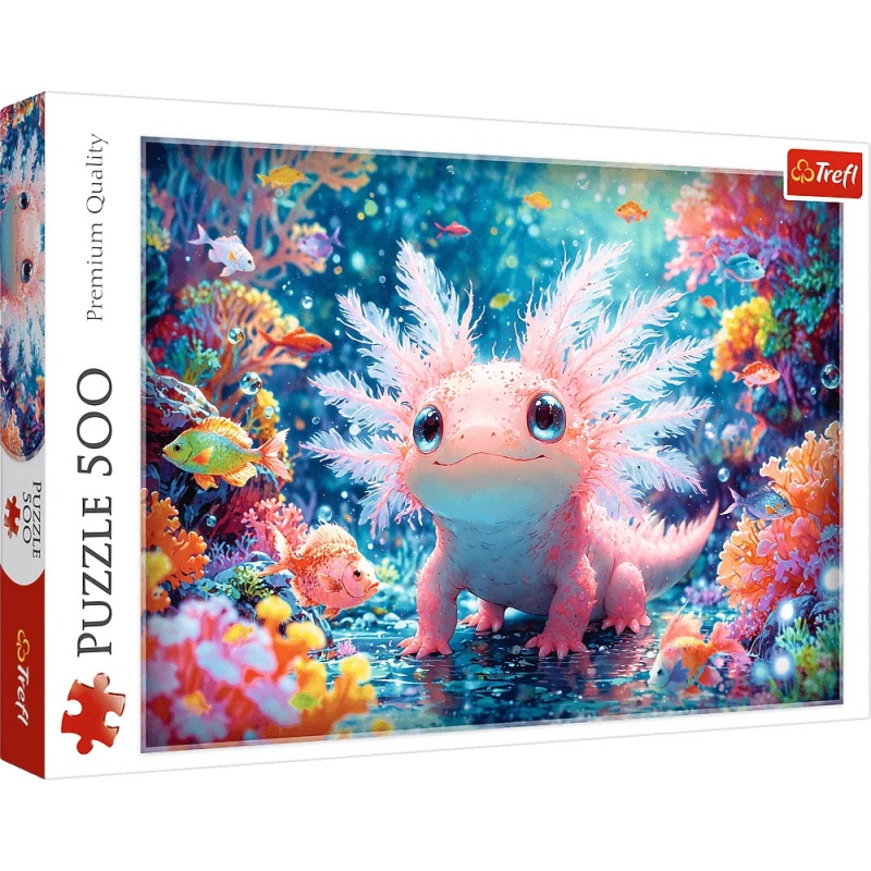 Puzzle 500 - Aksolotl !!, 500 element&oacute;w, Puzzle