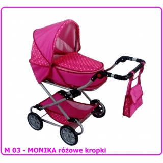 WÓZEK DLA LALEK MONIKA, Akcesoria dla lalek, Zabawki