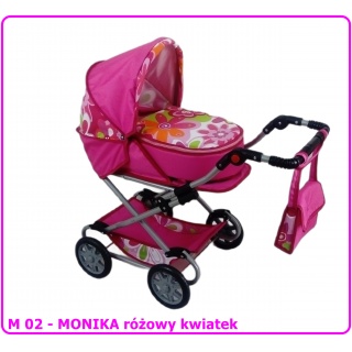WÓZEK DLA LALEK MONIKA, Akcesoria dla lalek, Zabawki