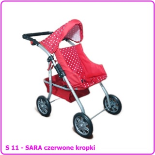 WÓZEK DLA LALEK SARA, Akcesoria dla lalek, Zabawki