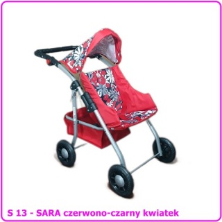 WÓZEK DLA LALEK SARA, Akcesoria dla lalek, Zabawki
