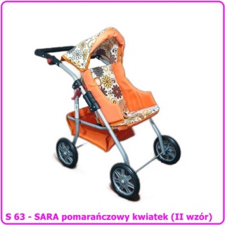 WÓZEK DLA LALEK SARA, Akcesoria dla lalek, Zabawki