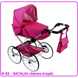 WÓZEK DLA LALEK NATALIA, Akcesoria dla lalek, Zabawki
