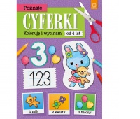 Poznaję cyferki. Koloruję i wycinam, Edukacyjne, Książeczki