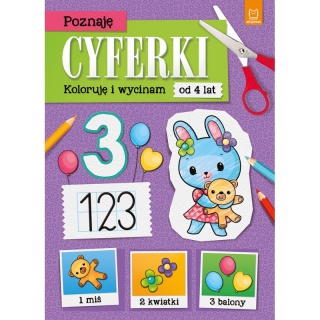Poznaję cyferki. Koloruję i wycinam, Edukacyjne, Książeczki