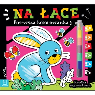 Pierwsza kolorowanka. Na łące. Kredka segmentowa, Kolorowanki, Książeczki