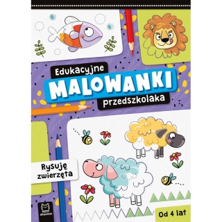 EDUKACYJNE MALOWANKI PRZEDSZKOLAKA RYSUJĘ ZWIERZ., Kolorowanki, Książeczki