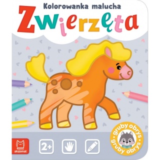 Zwierzęta. Kolorowanka malucha, Kolorowanki, Książeczki