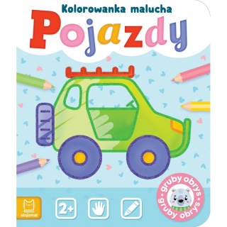 Pojazdy. Kolorowanka malucha, Kolorowanki, Książeczki