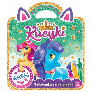 Kucyki. Malowanka z naklejkami. Przyjaciele, Kolorowanki, Książeczki